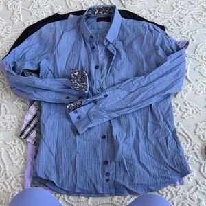 Jared Lang Blue Dress Shirt